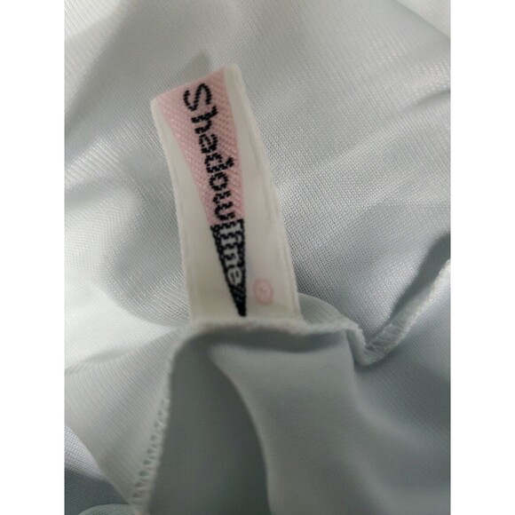 Shadowline Nightgown Robe Set Size Small Light Pastel Blue Floral Lace Vintage - Picture 7 of 8